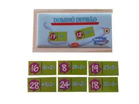 Jogo de Dominó Divisão em Mdf 28 Peças Jogo de Dominó Divisão em Mdf 28 Peças