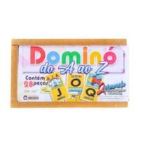 Jogo de Dominó do A ao Z em MDF