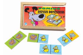 Jogo de Dominó Infantil Animais Domésticos Jogo de Dominó Infantil Animais Domésticos