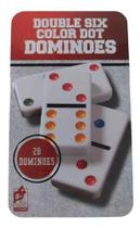Jogo de Dominó Lata Decorativa Vermelha Luxo Unihome Jogo de Dominó Lata Decorativa Vermelha Luxo Unihome