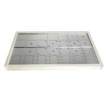 Jogo De Dominó Luxo Decorado Acrílico Espelhado - Bege/Prata Jogo De Dominó Luxo Decorado Acrílico Espelhado - Bege/Prata