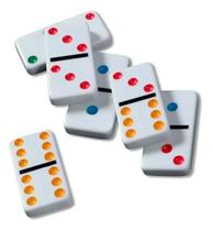Jogo De Domino Mexicano Double 6 - Estojo Em Lata Decorado