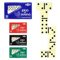 Jogo de Dominó no Estojo 28 Peças Jogo Para Viagens Passeios