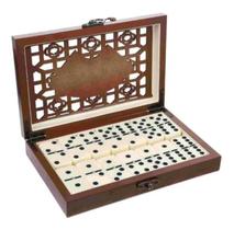 Jogo De Dominó Profissional Caixa Premium Madeira 28 Peças JG172003