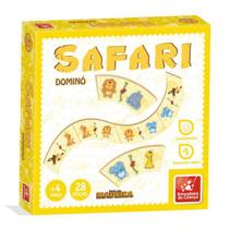 Jogo de Dominó Safari com 28 peças Brincadeira de Criança