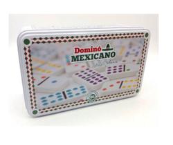 Jogo de dominó Trem Mexicano 91 pedras na lata profissional Jogo de dominó Trem Mexicano 91 pedras na lata profissional