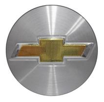 Jogo De Emblemas Gm Aluminio Escovado 51mm