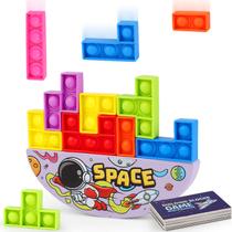 Jogo de empilhamento de blocos de construção Fidget Toy Pop Push it Poppers Jogo de empilhamento de blocos de construção Fidget Toy Pop Push it Poppers