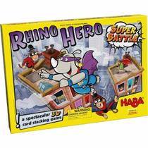 Jogo de empilhamento HABA Rhino Hero Super Battle para crianças a partir de 5 anos