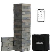 Jogo de empilhamento SPORT BEATS Tower Grey Large com bolsa de transporte
