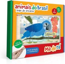 Jogo de Encaixe - Animais do Brasil - Maderá Toyster - 3168