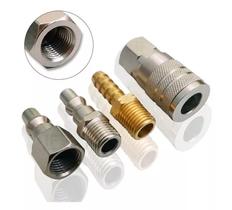 Jogo De Engate Rapido 4 Peças Rosca 1/4 Pneumaticos Stels Jogo De Engate Rapido 4 Peças Rosca 1/4 Pneumaticos Stels