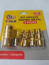 Jogo de Engates Rápido 1/4 POL com 5 Peças Jogo de Engates Rápido 1/4 POL com 5 Peças