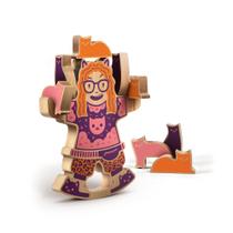 Jogo de Equilíbrio Fred Crazy CAT Lady Wood - 15 Gatos