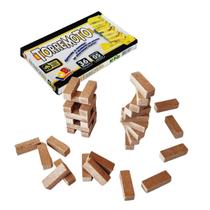Jogo De Equilíbrio Jenga Torremoto Com 36 Peças De Madeira