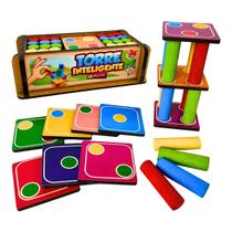 Jogo de Equilíbrio Torre Inteligente Infantil Brinquedos Educativos de Madeira Maninho Criança 5 anos Jogo de Equilíbrio Torre Inteligente Infantil Brinquedos Educativos de Madeira Maninho Criança 5 anos