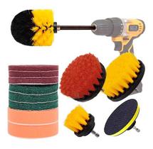 Jogo De Escovas Rotativas 14 Peças Titanium Platina