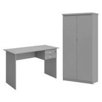 Jogo de Escritorio França Cinza