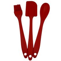 Jogo De Espátula Colher Em Silicone Resistente 3 Peças