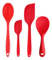 Jogo De Espatula De Silicone Maciço Colheres De Cozinha Jogo De Espatula De Silicone Maciço Colheres De Cozinha