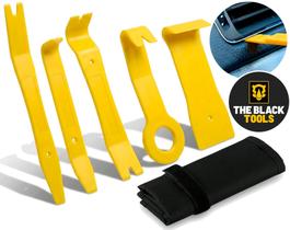 Jogo de Espátulas Automotivas 5 Peças em Nylon com Estojo The Black Tools