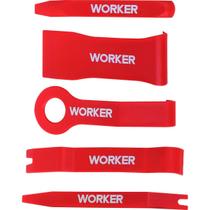 Jogo De Espátulas De Nylon 5 Peças 163413 Worker