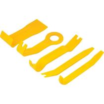 Jogo de Espátulas de Nylon Amarelo para Desmontagem de Acabamentos com 5 Peças Vonder