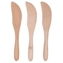 Jogo de Espátulas para Patê com 3 Peças Ecokitchen Bambu 15 cm - Mimo Style - BM19181