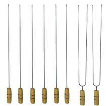 Jogo De Espeto Para Churrasco 59 Cm 6 Simples 2 Duplos Jogo De Espeto Para Churrasco 59 Cm 6 Simples 2 Duplos