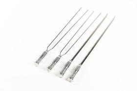 Jogo de Espetos Inox para Churrasco 2 Espetos Espada e 2 Espetos Duplos