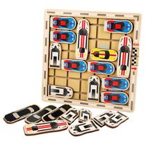 Jogo de estacionamento interativo Wooden Shifting Maze Toy Jogo de estacionamento interativo Wooden Shifting Maze Toy