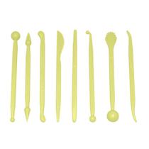 Jogo De Estecas 8 Peças Modelagem Confeitaria Artesanato Biscuit Massa Pasta Americana Blue Star