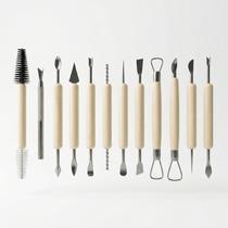 Jogo De Estecas Para Escultura 11 Peças Yin's Paper Ferramentas Manuais Para Artesanato Terapêutico Massa Clay Cerâmica -