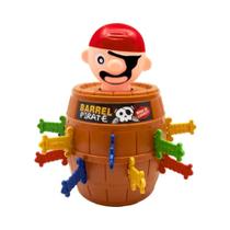 Jogo de Estratégia Barril do Pirata com 16 Espadinhas Zippy Toys - 10463