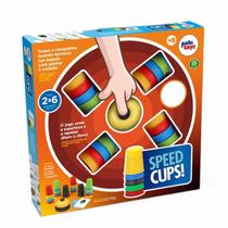 Jogo de Estratégia Speed Cups Copos Coloridos e Cartas - Pakitoys 1200