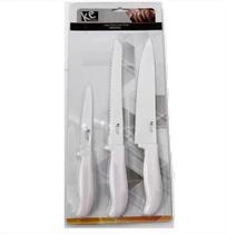 Jogo De Faca Inox Com Corte Preciso Color Ke Home