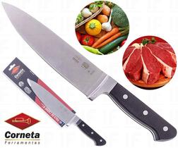 Jogo De Faca Profissional Chef Em Inox Corneta