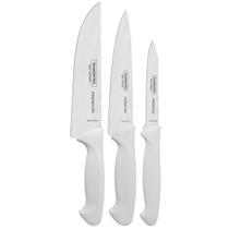 Jogo De Facas 3 Peças Premium Inox Tramontina Legumes Carnes Jogo De Facas 3 Peças Premium Inox Tramontina Legumes Carnes