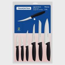 Jogo de facas 7pcs plenus preto -sortidos Jogo de facas 7pcs plenus preto -sortidos