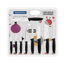 Jogo de Facas 9 Peças Tramontina Plenus 23498048 Preto