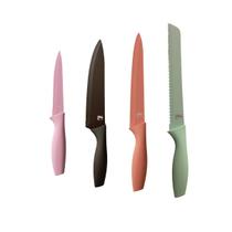 Jogo de Facas Aço Coloridas Chef Premium Profissional
