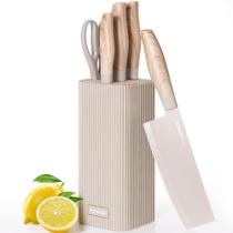 Jogo de Facas Astercook 6 Peças em Aço Inoxidável de Alto Teor de Carbono