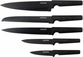 Jogo de Facas Black+Decker 5 Peças Vanguard Lâminas Antiaderente