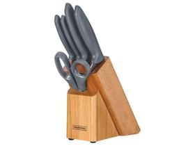 Jogo de Facas com Cepo 6 Peças Tramontina Jogo de Facas com Cepo 6 Peças Tramontina