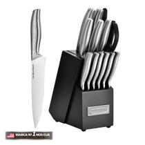 Jogo de Facas Conjunto Inox Com Suporte 15 Peças Hamilton Beach CutPro Jogo de Facas Conjunto Inox Com Suporte 15 Peças Hamilton Beach CutPro