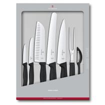 Jogo de Facas de Cozinha Victorinox Swiss Classic 7 Peças Preto