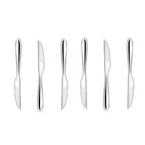 Jogo de facas de mesa churrasco inox 6pçs Talheres Master