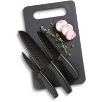 Jogo de Facas e Tábua 4 Peças Slice Craft 92287.04 Oster