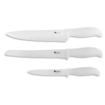 Jogo De Facas Em Aço Inox 3 Peças Antiaderente Kehome