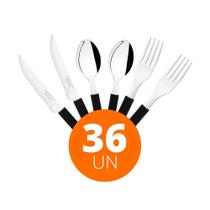 Jogo De Facas Garfos Colheres Leme 36Pç Inox Pbag Tramontina